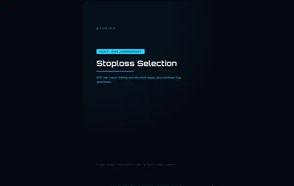 Stoploss Selection
